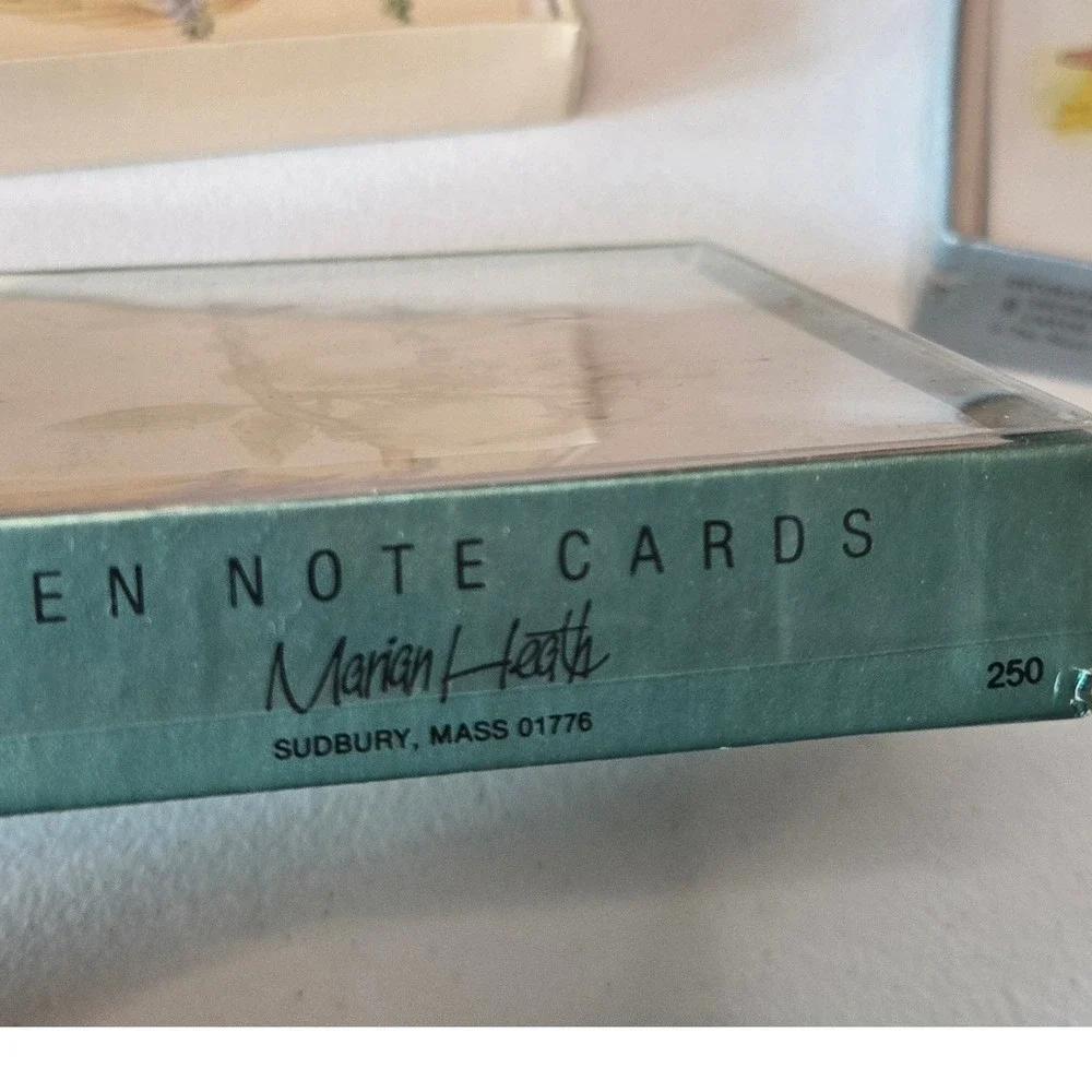 Vintage Marian Heath Pamela Sampson Bird Note Cards Boxed Baby Birds Floral